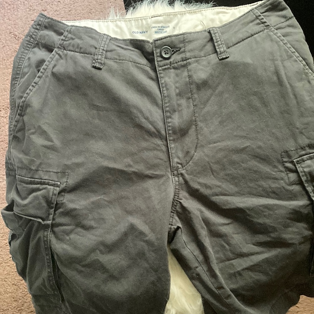 Dark Gray Cargo Shorts Size 32!